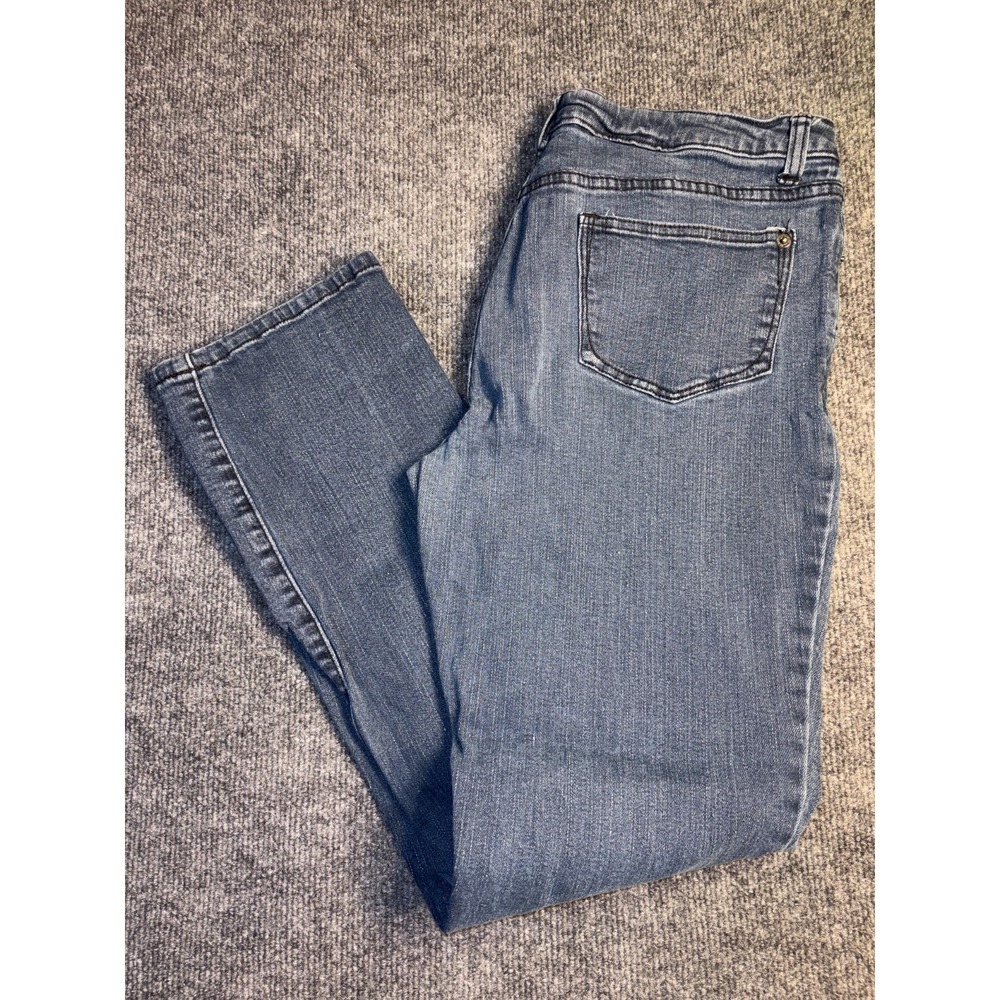 Faded Glory Straight Jeans Womens 10A Blue Denim Dark Wash Grunge Streetwear